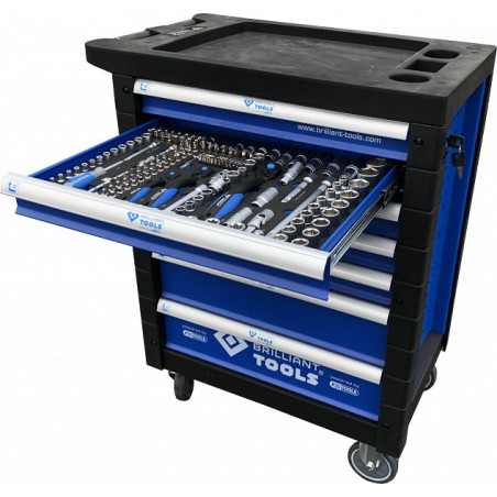 Instrumentu ati 7 atvilktnes ar 207 instrumentu  BRILLIANT TOOLS