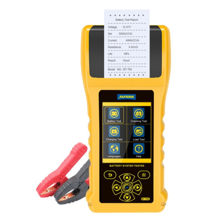 Akkutesteri tulostimella AUTOOL BT760
