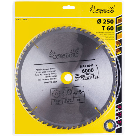 Cirkulārā zāģa ripa 250*60T