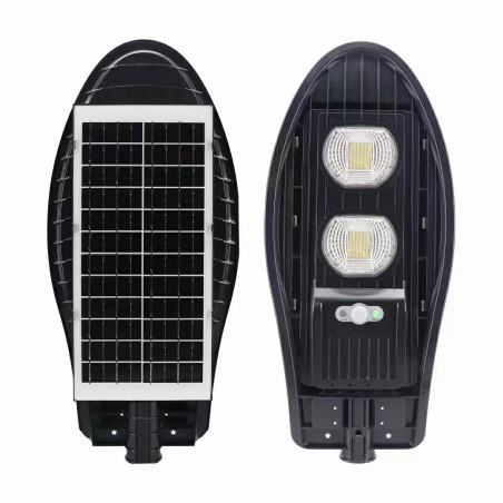 Ielas apgaismes lampa ar saules bateriju 100W