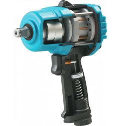 Pneumaattinen törmäysavain 1/2" 2200 Nm TWIN TURBO HAZET