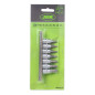 Torx uzgaļu komplekts ar caurumu 1/4" 7gab. T10 T45, JBM Torx uzgaļu komplekts ar caurumu 1/4" 7gab. T10 T45, JBM