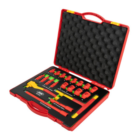 Tool set for electricians 3/8" VDE 20 pcs., JBM