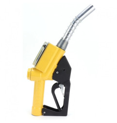 Diesel fuel filling gun with meter