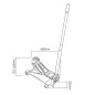 3T heavy duty trolley jack - fast pump system JBM 3T heavy duty trolley jack - fast pump system JBM