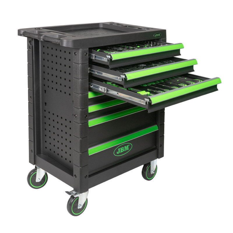 Tool cart with 7 chests and 171 tools JBM Tool cart with 7 chests and 171 tools JBM