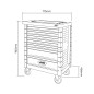Tool cart with 7 chests and 171 tools JBM Tool cart with 7 chests and 171 tools JBM