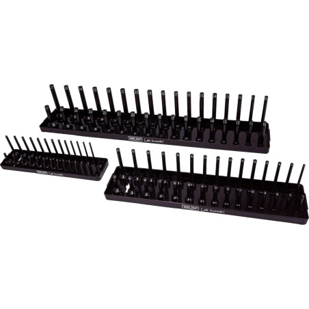 Hylsyalusta 3 kpl. 1/2'', 3/8'' ja 1/4'' Welzh