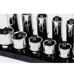 Hylsyalusta 3 kpl. 1/2'', 3/8'' ja 1/4'' Welzh