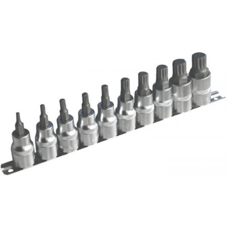 Uzgaļu komplekts XZN 1/2” M4 M18 10gab.