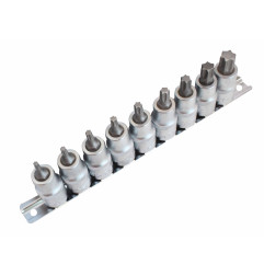 Uzgaļu komplekts Torx 1/2” T20 T60 9gab.