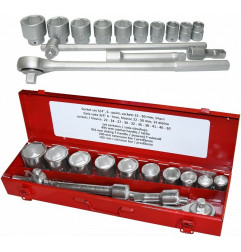 Muciņu komplekts 21gb.3/4" 19 50mm Triumf