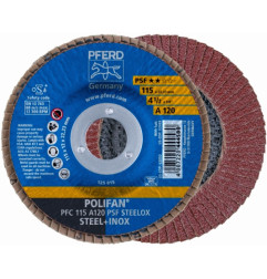 Ziedlapiņu slīpdisks 125mm, gr 40 Pferd