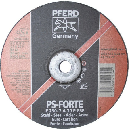 Slīpdisks metālam  230*7.2mm Pferd