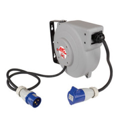 Pagarinātājs rullī, stirināms pie sienas, 230V, 10m 3X2,5mm2