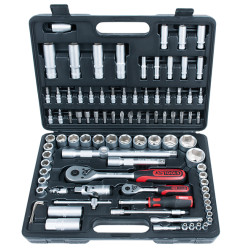 KS Tools instrumentu muciņu komplekts 1/2'' + 1/4'' 96gb.