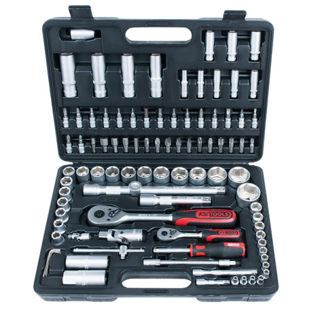 KS Tools instrumentu muciņu komplekts 1/2'' + 1/4'' 96gb.