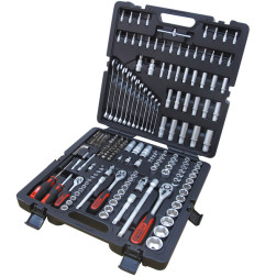Instrumentu komplekts 216gb.1/4"+3/8"+1/2", atslēgas 8 19mm