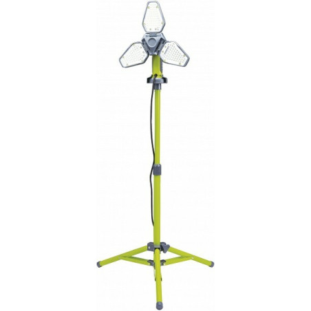 Darbnīcas lampa uz statīva ar regulējamu gaismekli 3x55 COB LED 230V 1800lm IP44 GYS