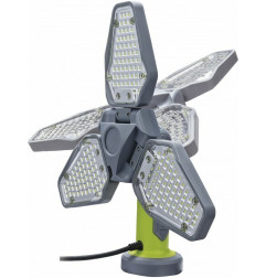 Darbnīcas lampa uz statīva ar regulējamu gaismekli 3x55 COB LED 230V 1800lm IP44 GYS