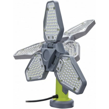 Darbnīcas lampa uz statīva ar regulējamu gaismekli 3x55 COB LED 230V 1800lm IP44 GYS