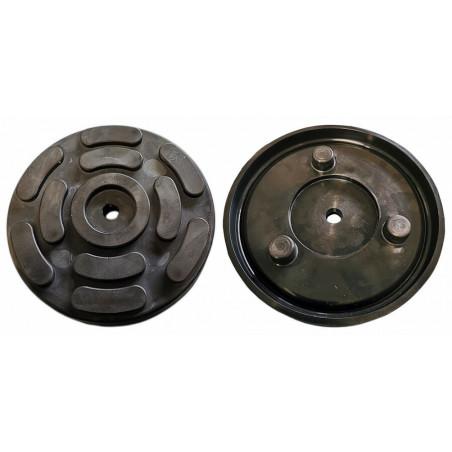 Gumijas pēda pacēlājam 140/ 132mm, 3 punktu, biezums 27mm, Italmatic