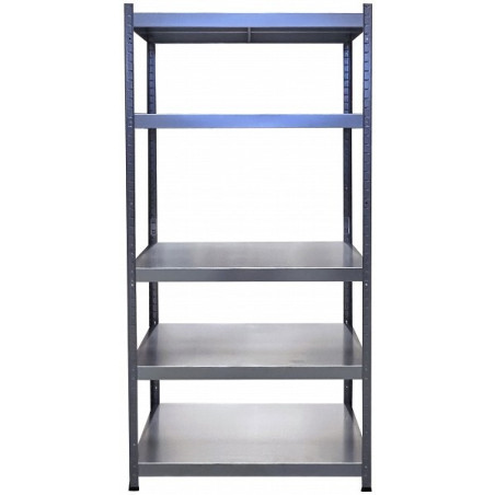 Uzglabāšanas plaukts 1800x900mm, metāls, dziļums 400mm, ar 5 plauktiem, 130kg /plaukts