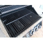 Grils ar gāzes degļiem 3+1 (1 plīts), 60x45cm, H70cm, 8 10IN, INOX, LPG FERRABOLI
