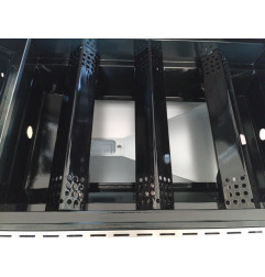 Grils ar gāzes degļiem 3+1 (1 plīts), 60x45cm, H70cm, 8 10IN, INOX, LPG FERRABOLI