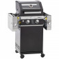 Grils ar gāzes degļiem 2+2 (2 plīts), 47,5x45cm, H84cm, 6 8IN, INOX, LPG FERRABOLI