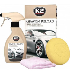 Keramikas virsmas aizsardzības komplekts K2 GRAVON RELOAD CERAMIC CARE AND PROTECTIVE WAS 250ML / SPRAY KIT