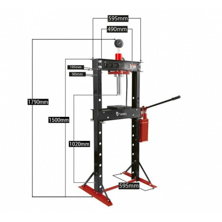 Hidrauliskā prese 20T 0 1020mm 2 ātrumu ATS