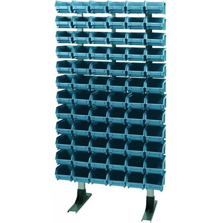 Stends ar uzglabāšanas kastītēm 1250x600mm, 54gab. NR.102, dziļums 300mm 302 ARTPLAST