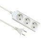 KONTORI PIKENDUSJUHE 3 PESA 1.5M 2X1.0MM2 (MAANDUSETA) VALGE ELGOTECH