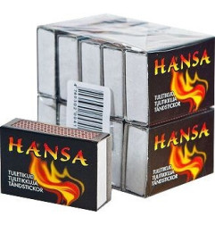 Koka sērkociņi 1gab.(10kastītes) 45mm Hansa