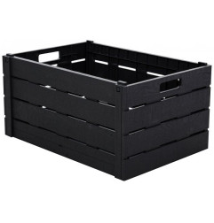 Uzglabāšanas kaste salokāma, plastikāta, 60L pelēka 59x40.5X30cm WST