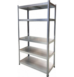 Metāla plaukts 1800x900mm 5 plaukti, dziļums 400mm, plaukta kravnesība 130kg