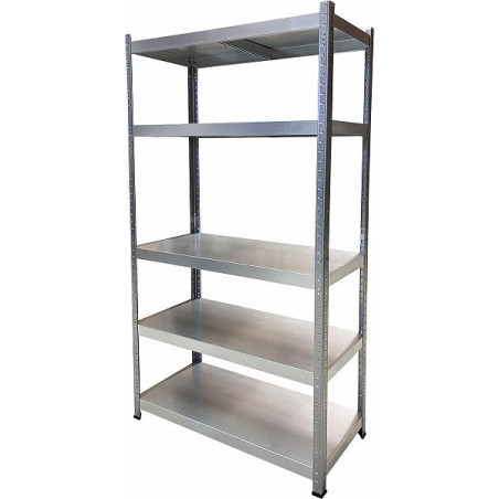 Metāla plaukts 1800x900mm 5 plaukti, dziļums 400mm, plaukta kravnesība 130kg
