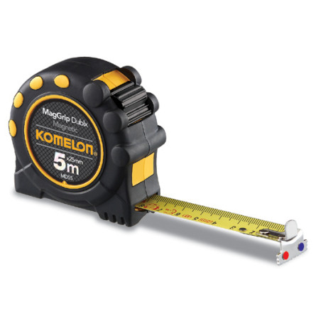 8mX25mm magnētiska mērlenta ar dubulto skalu