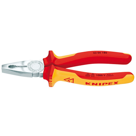 Plakanknaibles elektriķu 180mm VDE 1000 V Knipex