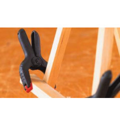 Spīles 25x30mm skavu veida ar atsperi plastmasas  BESSEY