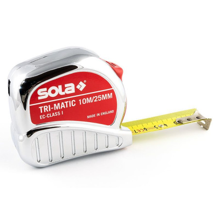 10mX25mm mērlenta 1. precizitātes klase (TM 10) SOLA