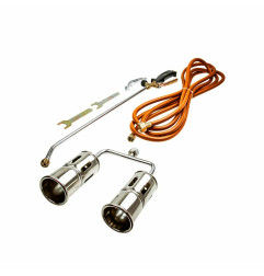 Gāzes deglis 2x60mm sprauslas ar savienojuma cauruli 5m EGA