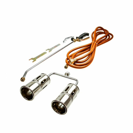 Gāzes deglis 2x60mm sprauslas ar savienojuma cauruli 5m EGA