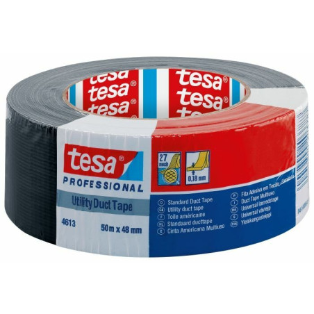 Līmlente mitumizturīga melna 50mx48mm   TESA