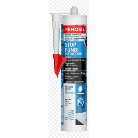 Penosil Stop Fungi pelējumu izturīgs hermētiķis balts 310ml