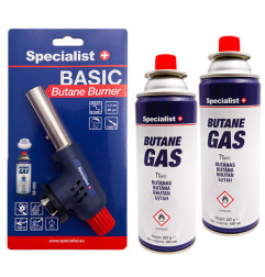 Dujinis degiklis Specialist+ pjezo 1300°C su butano dujomis 2x227gr