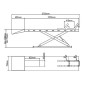 Electro-hydraulic motorcycle lift 600kg. Electro-hydraulic motorcycle lift 600kg.