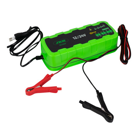 Akumulatora lādētājs ar mikroprocesoru 7.2A 12V/24V
