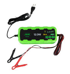 Akumulatora lādētājs ar mikroprocesoru 7.2A 12V/24V